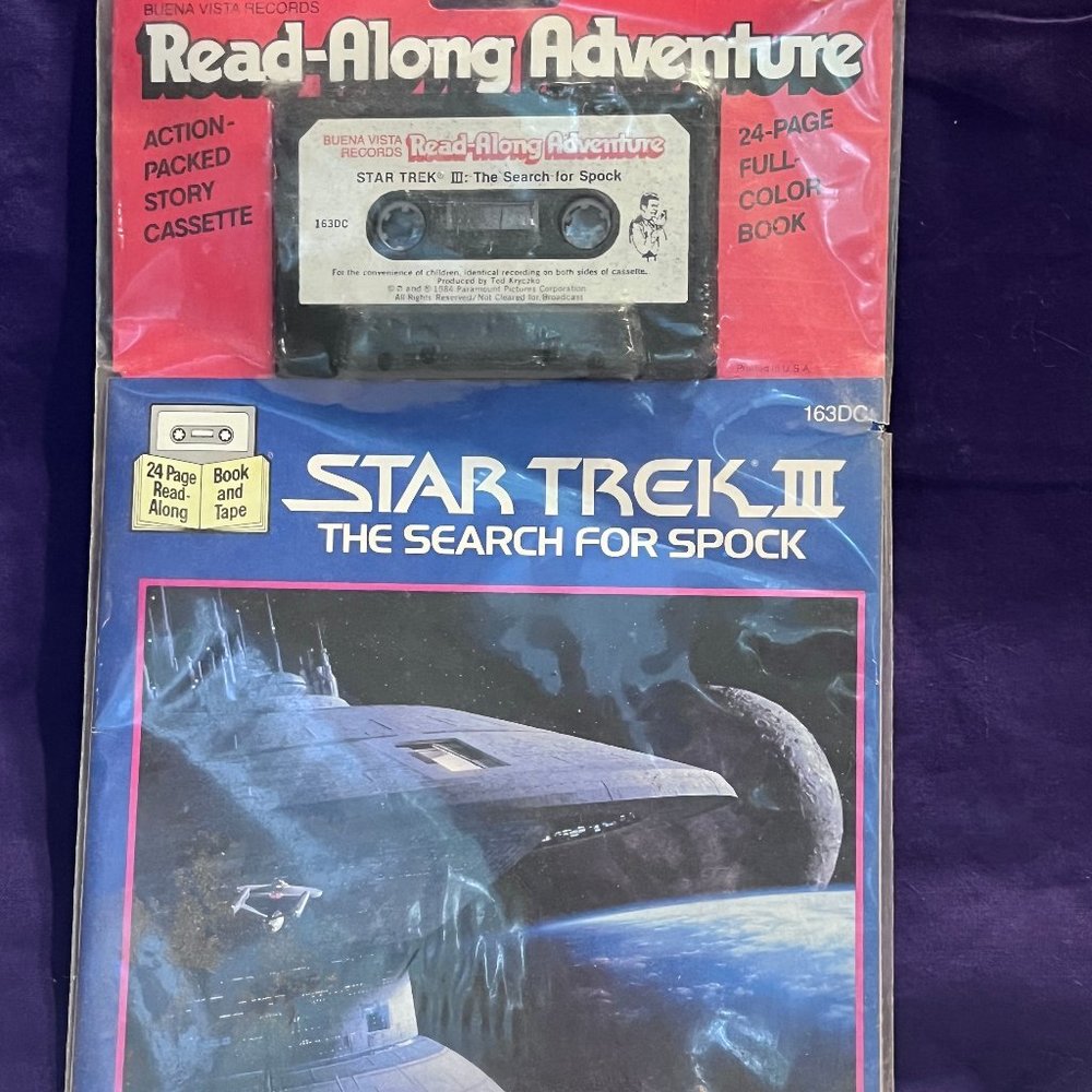 Star Trek The Search For Spock Read Along Adventure Book & Cassette New & Sealed